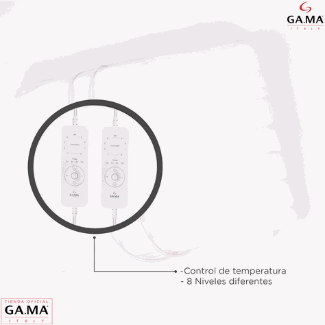 Calienta Cama Gama 2 Plazas De Polyester Con 8 Temperaturas-1