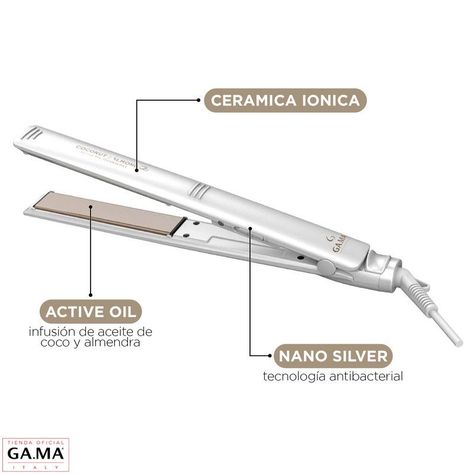 Plancha Alisadora Gama Elegance Coconut & Almond Ceramic Ion-1
