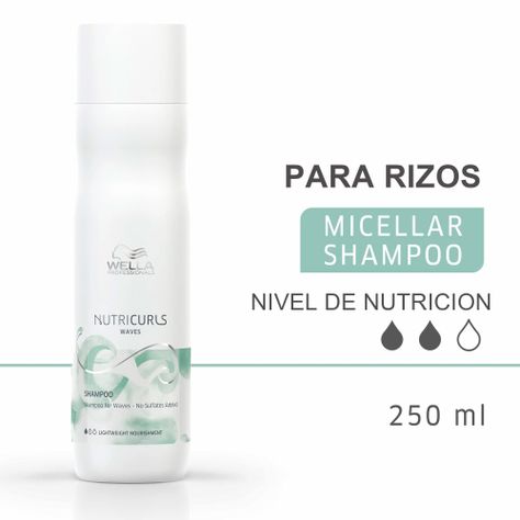 Shampoo Wella Nutricurls Para Rizos Sin Sulfatos 250ml-1