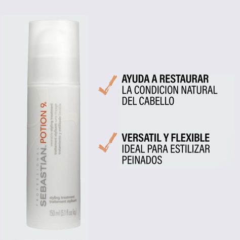 Crema Para Peinar Sebastian Potion 9 Fijación Y Cuidado-2