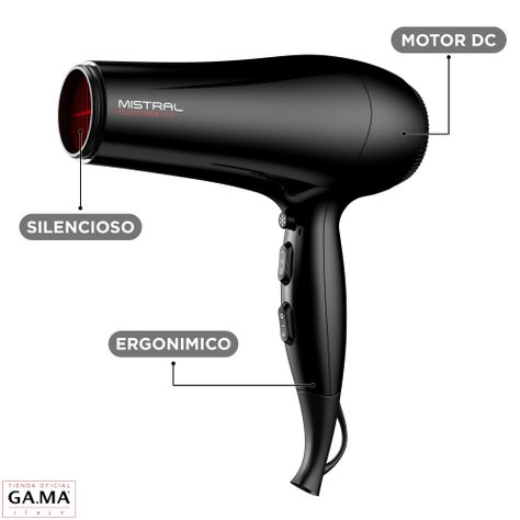 Secador De Pelo Gama Mistral Tourmaline Ion 2200 Watts-4