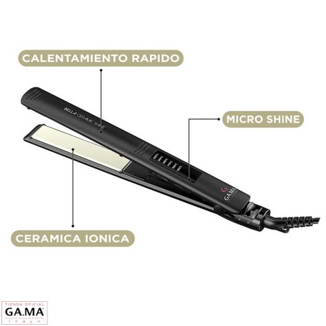 Plancha Alisadora Gama Elegance Bella Ceramic Shine Ion Led-2