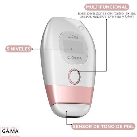 Depiladora Ipl Laser Gama Licia Pink Definitiva 300mil Flash-2