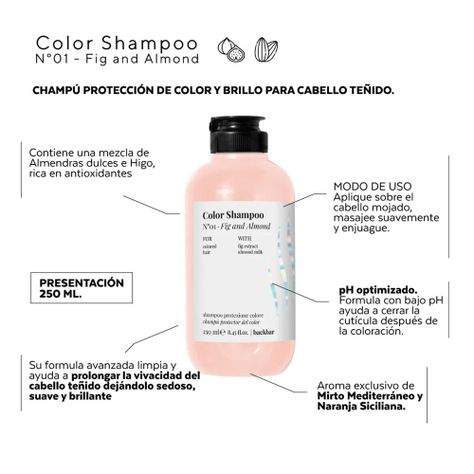 Shampoo Para Teñidos Farmavita Back Bar Almond 250ML-1