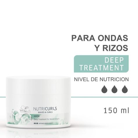 Mascarilla Nutritiva Wella Nutricurls Para Pelo Rizado 150ml-1