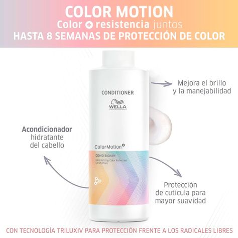 Acondicionador Color Motion Wella Hidratante De 1000 Ml-2