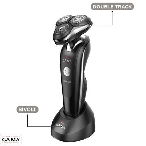 Afeitadora Gama Gsh 1527 Sport Usb Wet&dry Black Con Trimmer-2