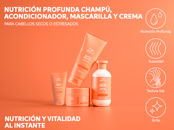 Acondicionador Wella Invigo Nutri Enrich 1000 Ml Hidratación-6