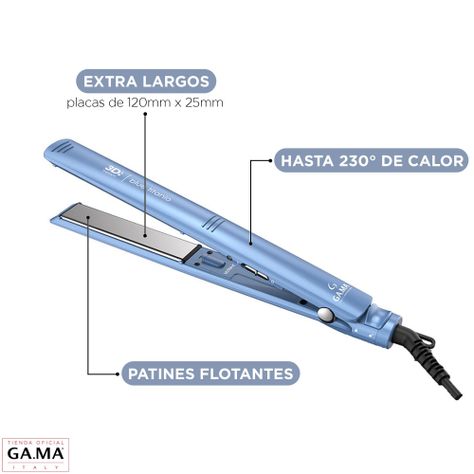 Plancha Alisadora Gama Elegance Blue Titanio 3d Therapy Ultra Ion-2