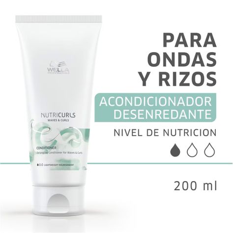 Acondicionador Desenredante Wella Nutricurls Rizos 200 ml-1