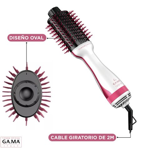 Cepillo Secador Modelador Gama Glamour Pink Ceramic Ion-2