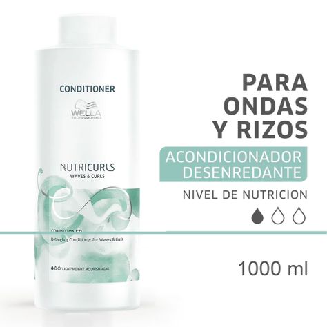 Acondicionador Desenredante Wella Nutricurls Rizos 1000 Ml-1