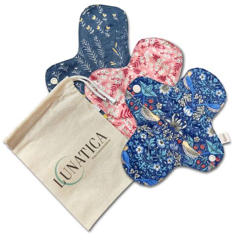 Toallitas Higiénicas Menstruales Ecológicas Reutilizable Pack 3 un.-0