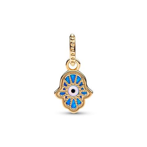 Charm Colgante Hamsa Azul-0
