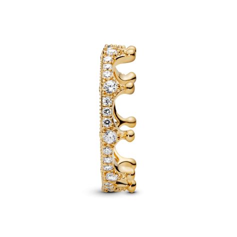 Anillo Corona Deslumbrante Dorado-1