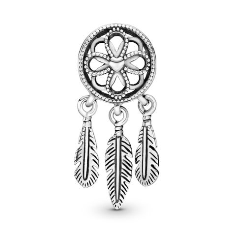 Charm en Plata Cazador Espiritual de Sueños -1
