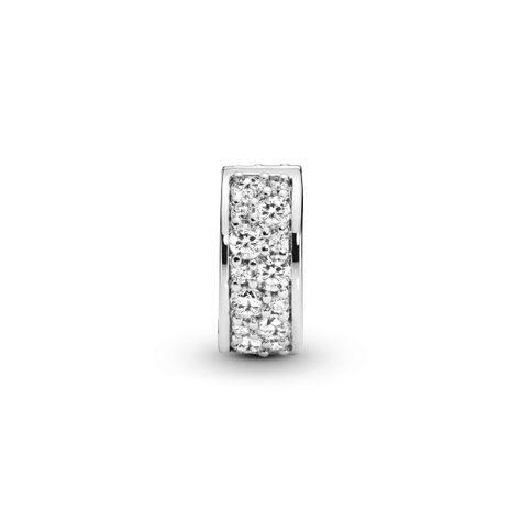 Clip en Plata con Agarre de Silicona Elegancia Brillante -1