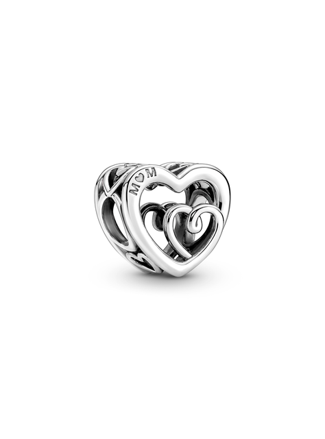 Charm Corazones Entrelazados con Infinito-0