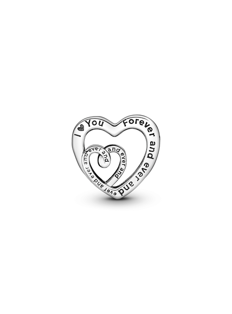 Charm Corazones Entrelazados con Infinito-1