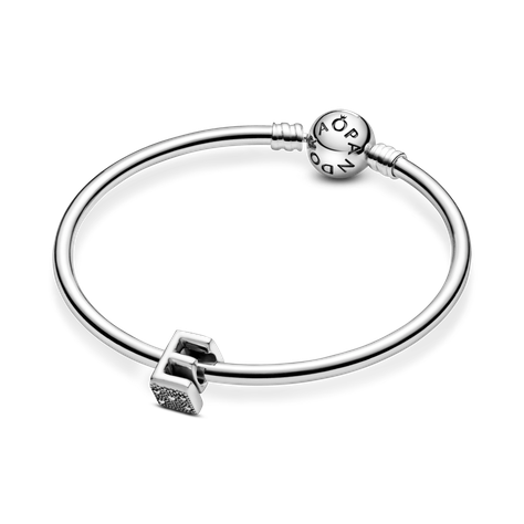 Charm en Plata Letra E -2