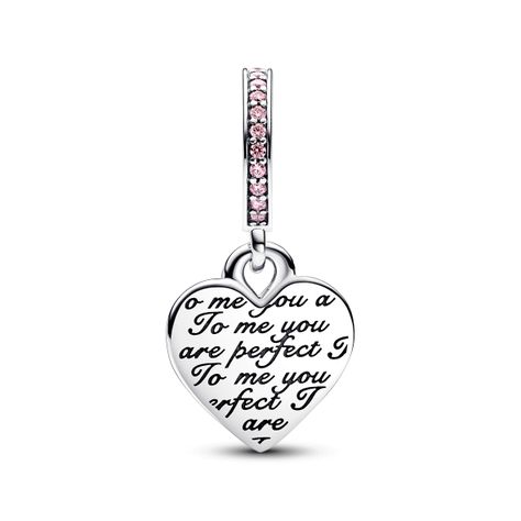 Dije en Plata y  Rose Corazon Infinito Doble en Dos Tonos -1