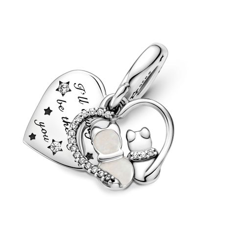Gift Set Pulsera con Dije Gatos y Corazones-2