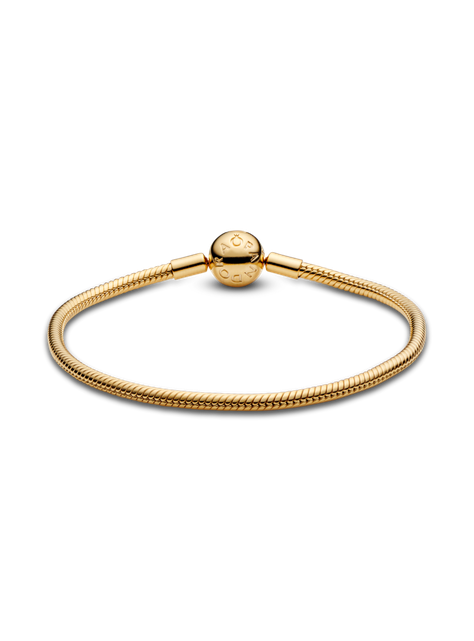 Brazalete con Cierre Redondo recubrimiento dorado 14K-0