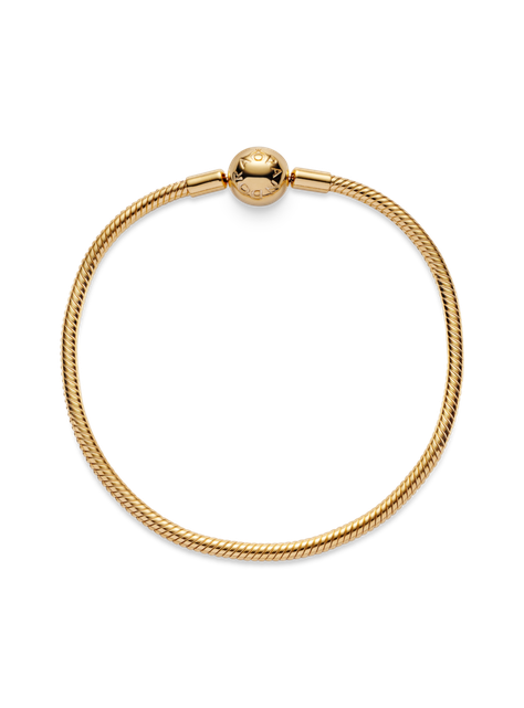 Brazalete con Cierre Redondo recubrimiento dorado 14K-1