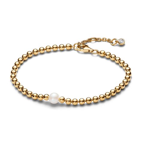 Brazalete Cuentas y Perlas Cultivadas de Agua Dulce-0