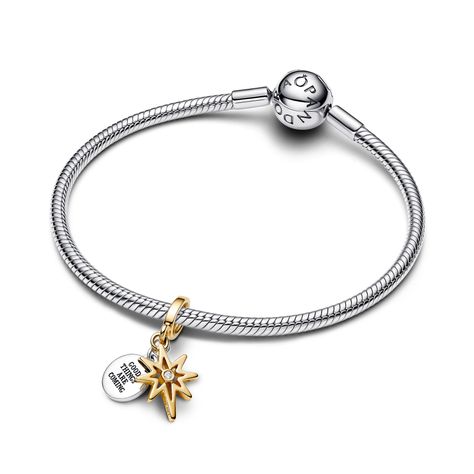 Charm Colgante Grabable Estrella Polar Diamante Sintético -1