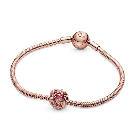 Charm Margarita Rosa Openwork-1