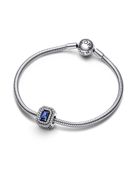 Charm Plata Timeless Atemporal Azul Chispeante Cristales Azules-1