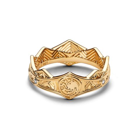 Anillo Corona Casa de Dragón de Juego de Tronos en Shine-0