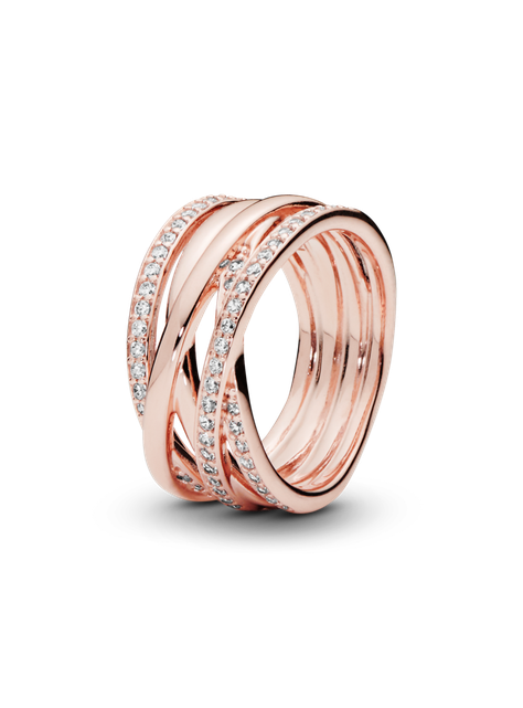 Anillo Entrelazado Clara en Rose-0