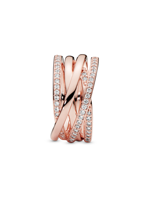 Anillo Entrelazado Clara en Rose-1