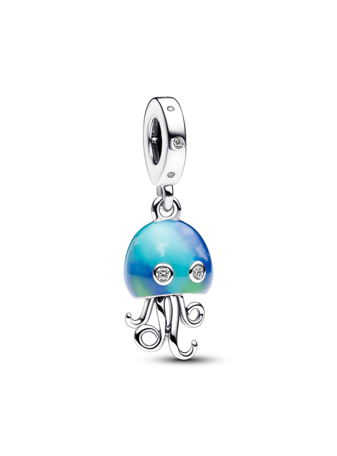 Charm Colgante Medusa Cambia de Color en Plata-0