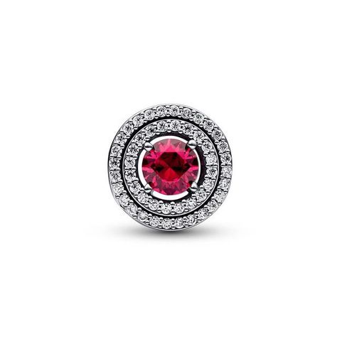 Charm redondo rojo en niveles-0