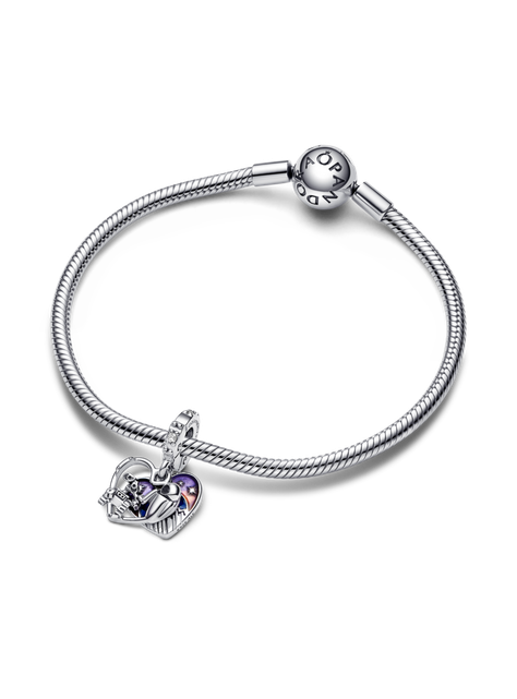 Charm Plata Disney Pixar Wall-E y Eva brilla en la Oscuridad-1