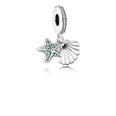 Charm Colgante Estrella y Concha de Mar-1