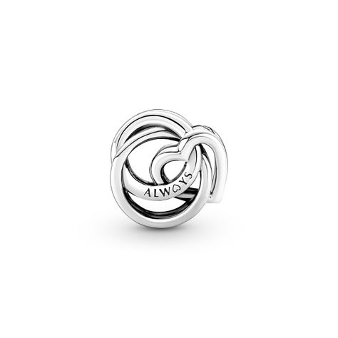 Charm en Plata Familia Siempre Rodeada de corazón-1