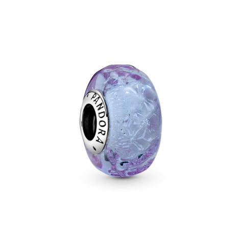 Charm de Cristal de Murano Lavanda Morado-1