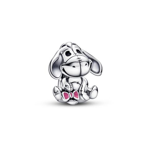 Charm Plata Disney Winnie the Pooh Rojo y Negro-0