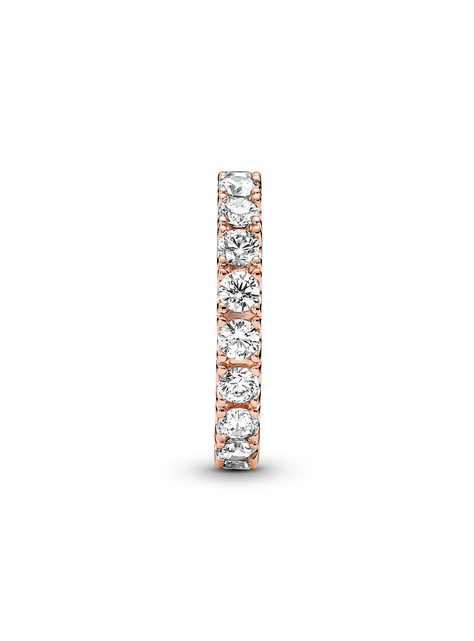 Anillo en  Brillante Recubrimiento en Oro Rosa-0
