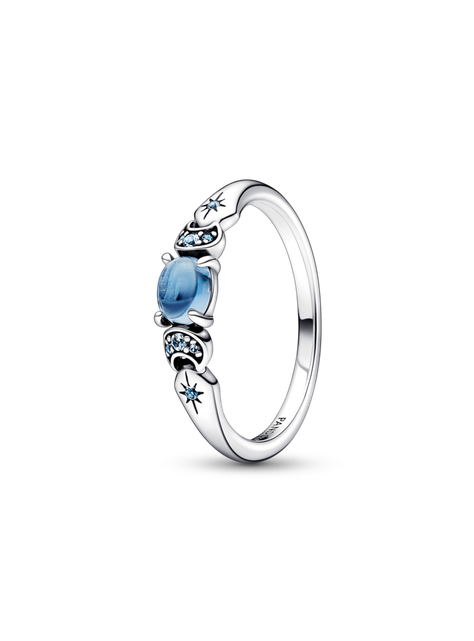 Anillo en Plata  Disney Aladdin Princesa Jazmin Cristales -0