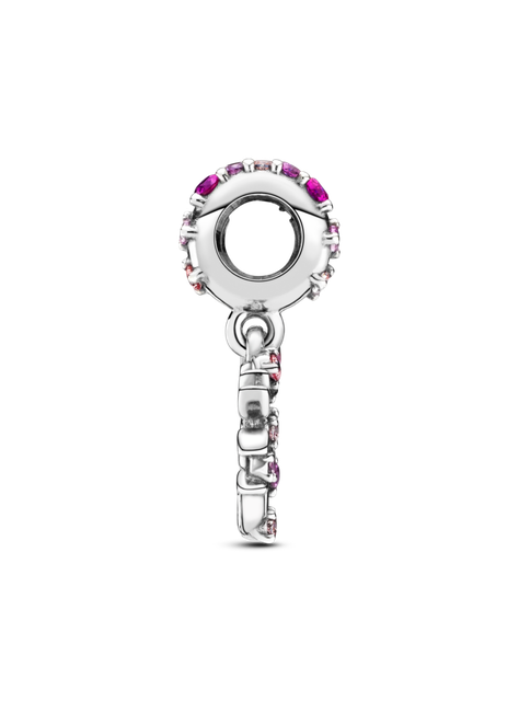 Charm Colgante Árbol Genealógico con Corazón Rosa-1