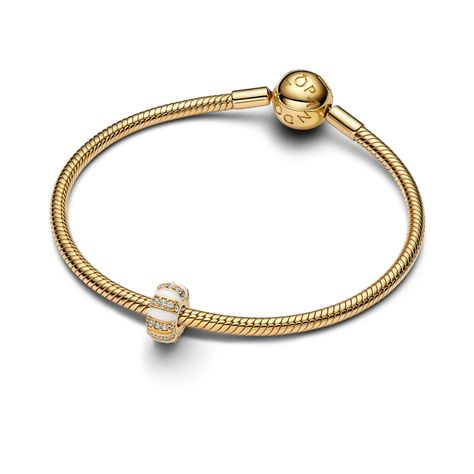 Charm de Clip Esmalte y Gemas en Recubrimiento Oro14K-1