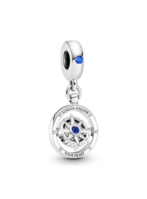 Charm Colgante Brújula Giratoria-0
