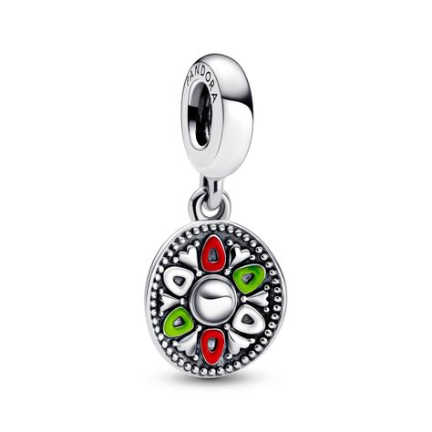 Charm Colgante en Plata Sombrero  Esmaltes Diversos-0