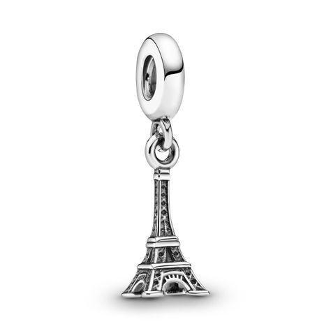 Charm Colgante en Plata Torre Eiffel-0