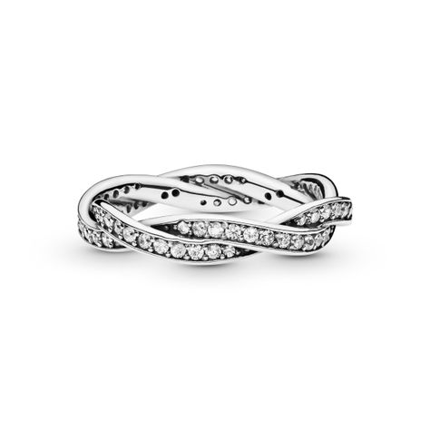 Anillo en Plata Giro del Destino y Circonia Clara-0